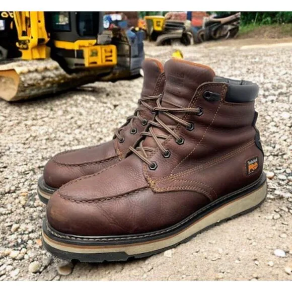 Timberland PRO Gridworks Waterproof Worksite Boots Mens 12 Wide Fast Ship