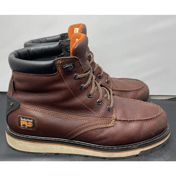 Timberland PRO Gridworks Waterproof Worksite Boots Mens 12 Wide Fast Ship