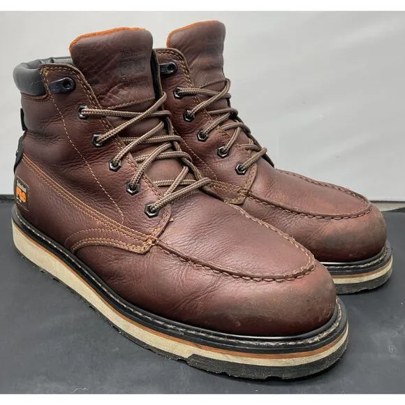 Timberland PRO Gridworks Waterproof Worksite Boots Mens 12 Wide Fast Ship