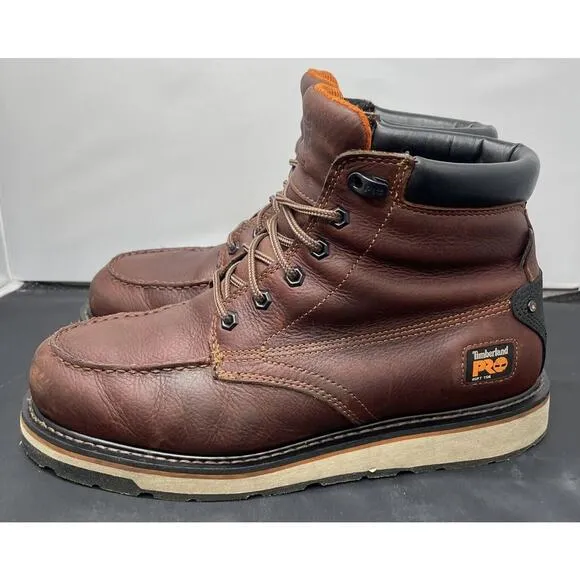 Timberland PRO Gridworks Waterproof Worksite Boots Mens 12 Wide Fast Ship
