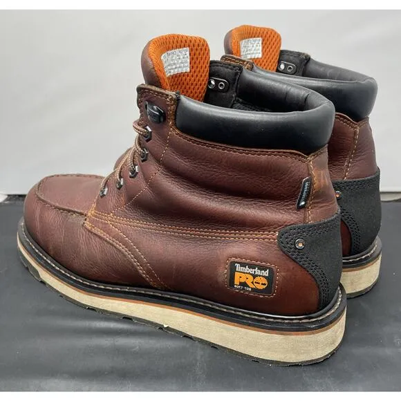 Timberland PRO Gridworks Waterproof Worksite Boots Mens 12 Wide Fast Ship