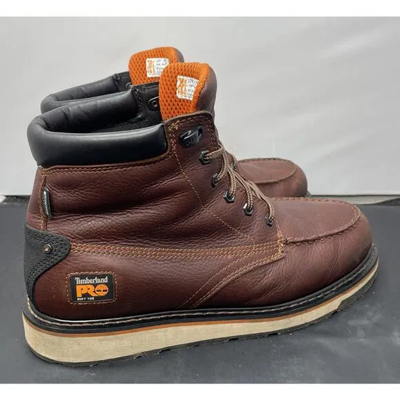 Timberland PRO Gridworks Waterproof Worksite Boots Mens 12 Wide Fast Ship