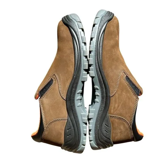 Timberland Pro Hytest Safety Footwear Slip-On Work Shoes - Size 10 WIDE Brown
