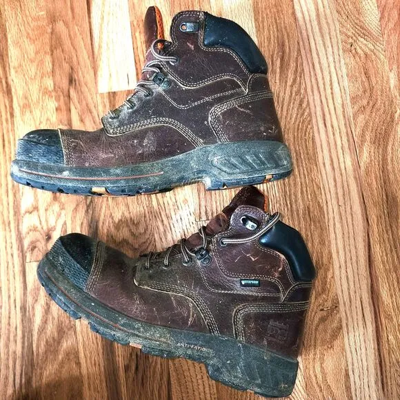 Timberland Pro Men's Helix Composite Leather Safety Boots Size 10.5M