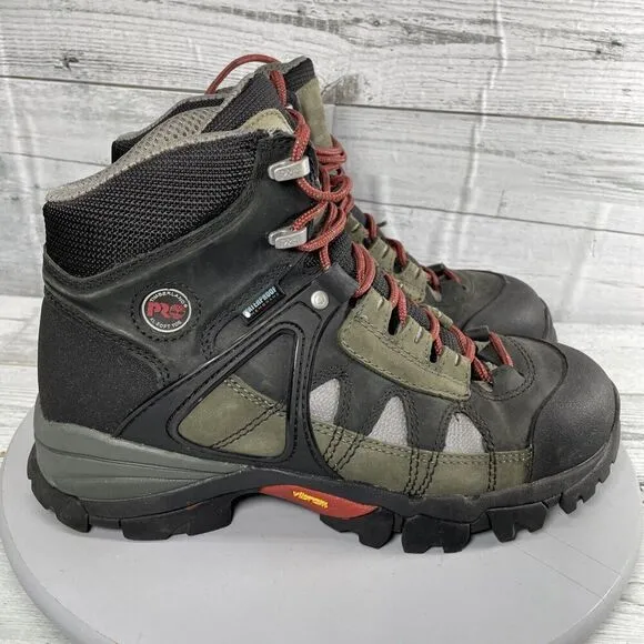Timberland Pro Mens 6&quot; Hyperion Xl Soft Toe Waterproof boots Black Size 8 Vibram