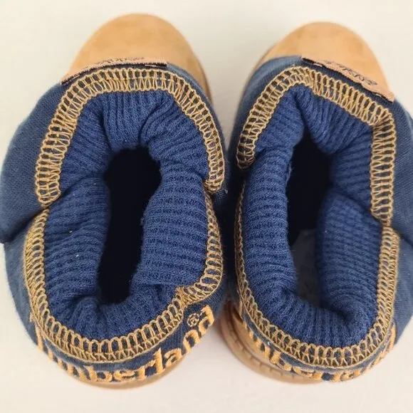 Timberland Roll Top Thrml TODDLER Boots Waterproof Wheat Leather Size 11