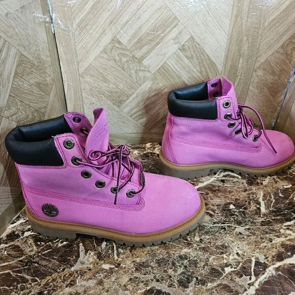 Timberland Susan G Komen GS Girl premium Boots pink size 4.   384