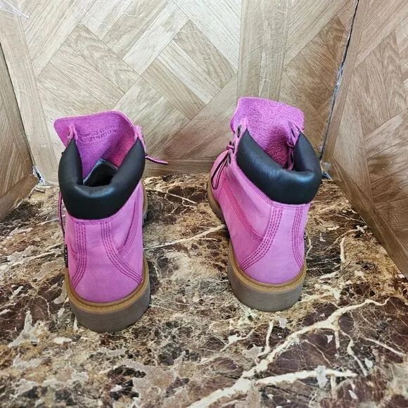 Timberland Susan G Komen GS Girl premium Boots pink size 4.   384