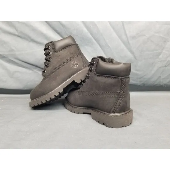 Timberland Toddlers 6&quot; Premium Waterproof Boots Lace Up Black Size 5 NEW IN BOX!