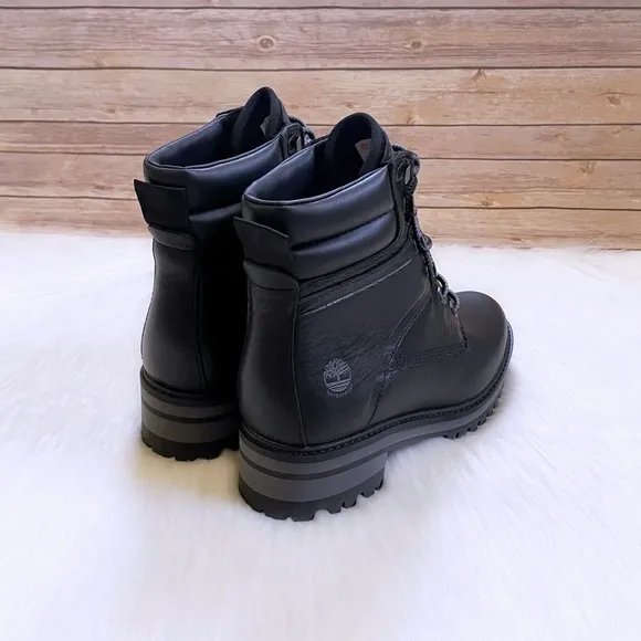 Timberland Women’s Courmayeur Valley 6” Waterproof Black Boots