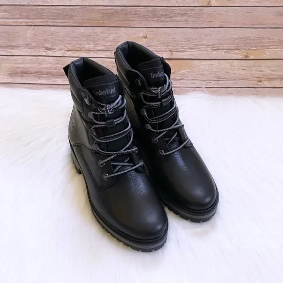 Timberland Women’s Courmayeur Valley 6” Waterproof Black Boots