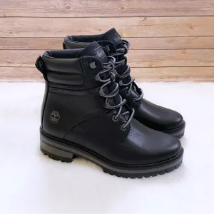 Timberland Women’s Courmayeur Valley 6” Waterproof Black Boots