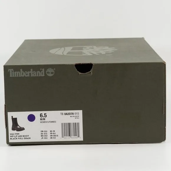Timberland Women's Malynn Waterproof Size-Zip Leather Winter Boots size 6 - 10