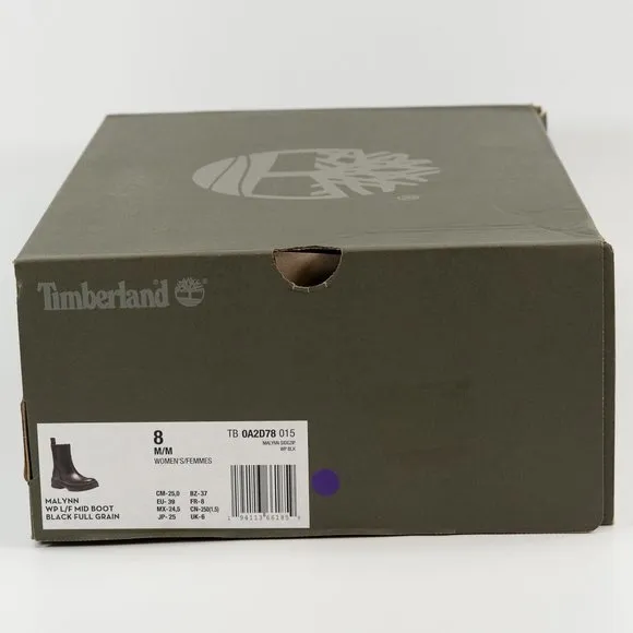 Timberland Women's Malynn Waterproof Size-Zip Leather Winter Boots size 6 - 10