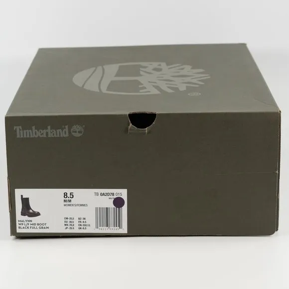 Timberland Women's Malynn Waterproof Size-Zip Leather Winter Boots size 6 - 10