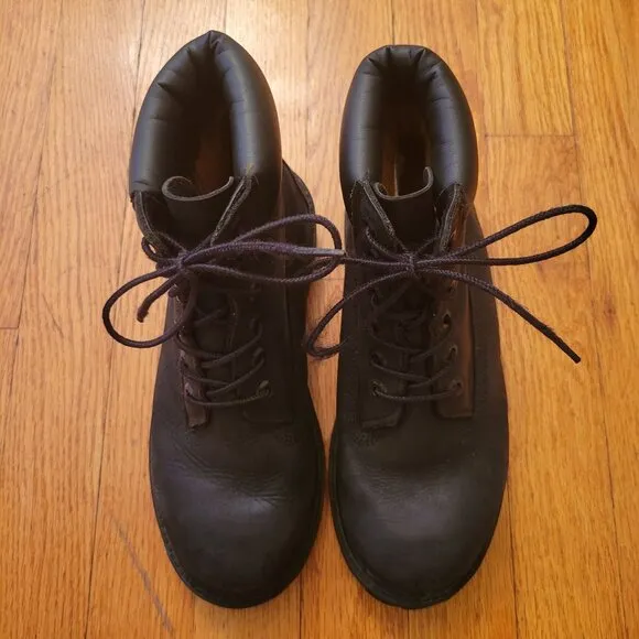 Timberland Youth 3 Black Nubuck Leather Ankle Boots 200 Gram Primaloft