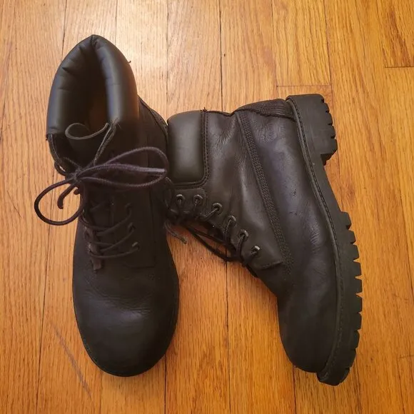 Timberland Youth 3 Black Nubuck Leather Ankle Boots 200 Gram Primaloft