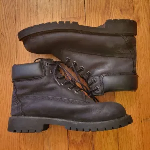 Timberland Youth 3 Black Nubuck Leather Ankle Boots 200 Gram Primaloft