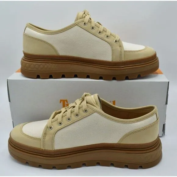 Timberland Womens Size 10 Ray City EK  Natural Canvas Platform Oxford Shoes