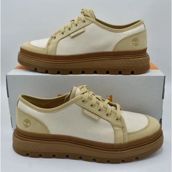 Timberland Womens Size 10 Ray City EK  Natural Canvas Platform Oxford Shoes
