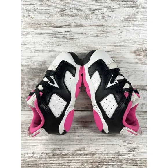Toddler Nike Air Jordan 6 Retro Low TD White/Black/Pink Sz 7C