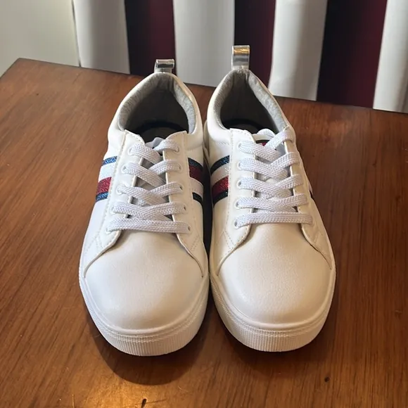 Tommy Hilfiger Rae Sparkle Basic Shoes Sneakers new Youth Boys or Girls Size 5