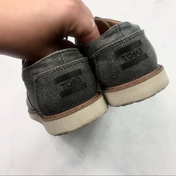 [Toms] Boys Gray Lace Up Shoes
