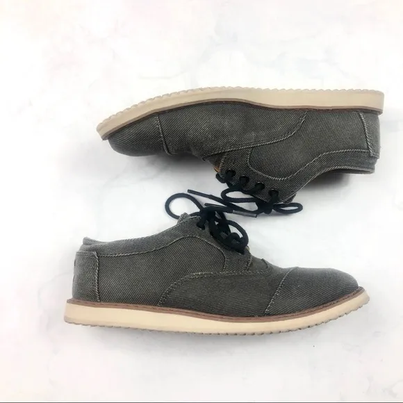 [Toms] Boys Gray Lace Up Shoes