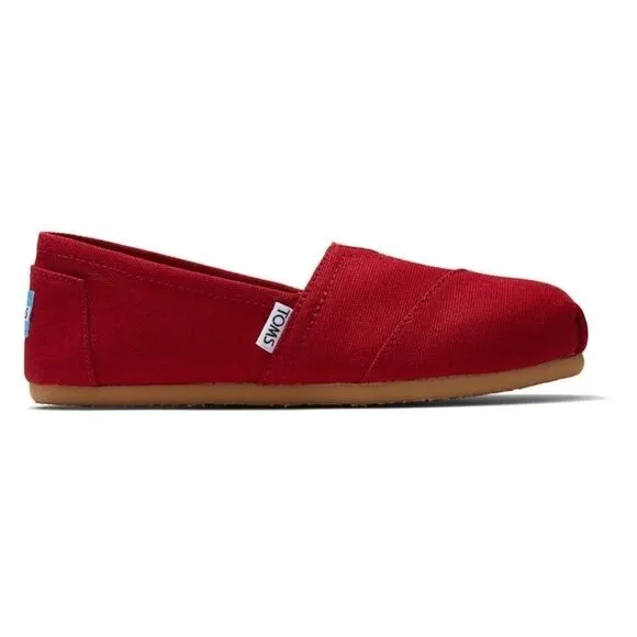 TOMS | Red Canvas Women’s Classic Shoes | 7W