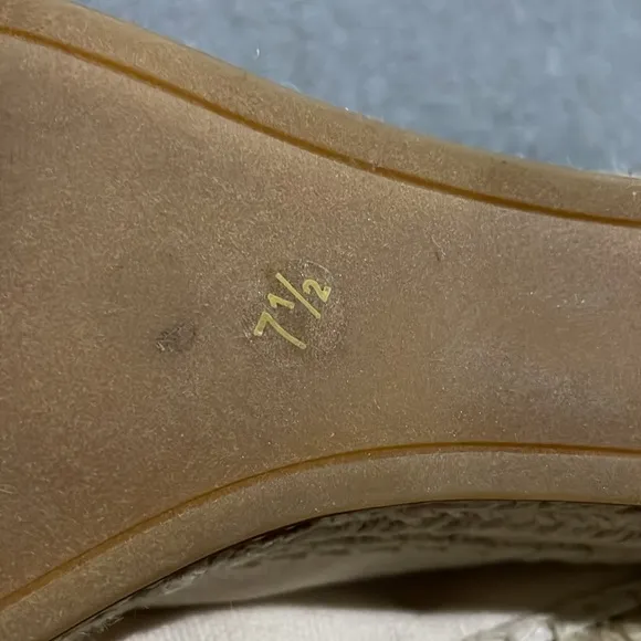 Tory Burch Elegant Jute Colorblock Canvas Espadrille Wedge