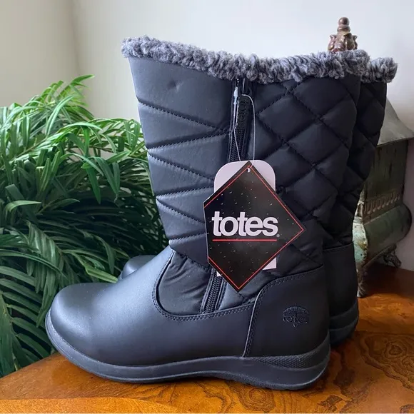 Totes Lori Winter Faux Fur Insulated Waterproof Boots
