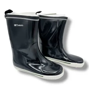 Tretorn Fleece Lined Black Skerry Rain Boots Size Women’s 4  Mid Calf Waterproof