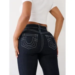 True Religion Womens Becca Mid-Rise Bootcut Jean Body Rinse Size 32 NWT