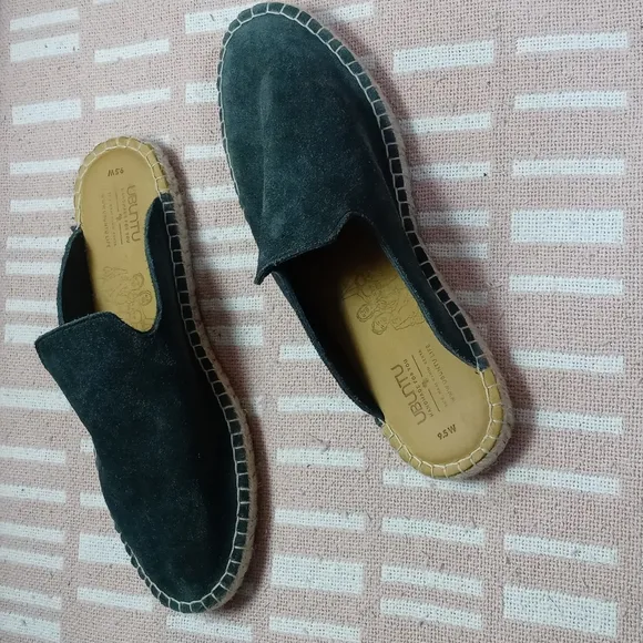 UBUNTU Handmade Comfort Espadrille Mules Slip On Comfort Shoes 9.5 Women's