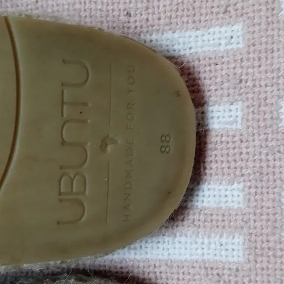 UBUNTU Handmade Comfort Espadrille Mules Slip On Comfort Shoes 9.5 Women's