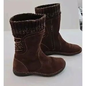 Ugg Australia 1976 Skylair Suede Leather Boots Sz 5 Youth Boho Cozy Warm