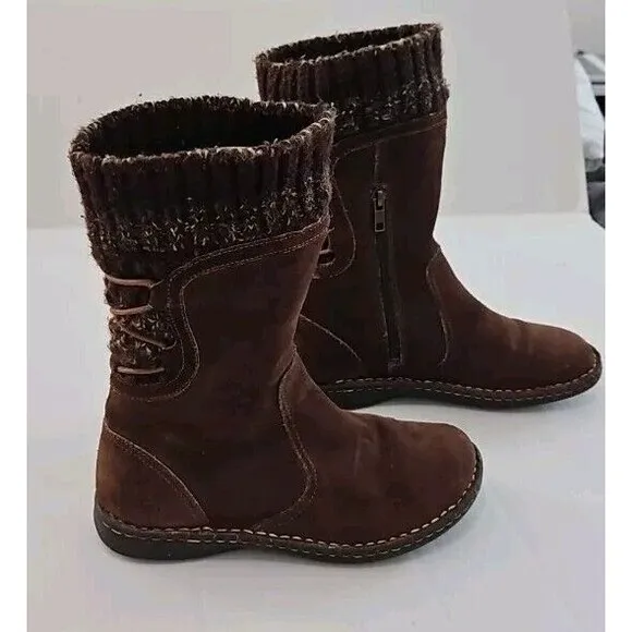Ugg Australia 1976 Skylair Suede Leather Boots Sz 5 Youth Boho Cozy Warm