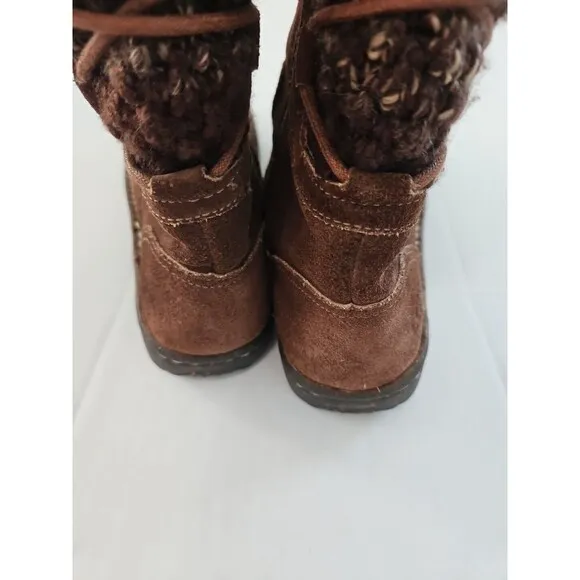 Ugg Australia 1976 Skylair Suede Leather Boots Sz 5 Youth Boho Cozy Warm