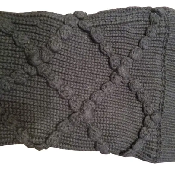 UGG Australia | Classic Argyle Sweater Knit | Tall Black Boots | Women | Size: 7