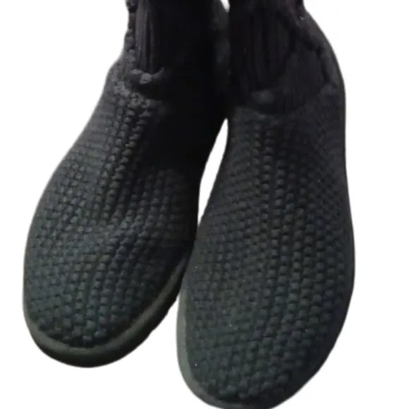 UGG Australia | Classic Argyle Sweater Knit | Tall Black Boots | Women | Size: 7