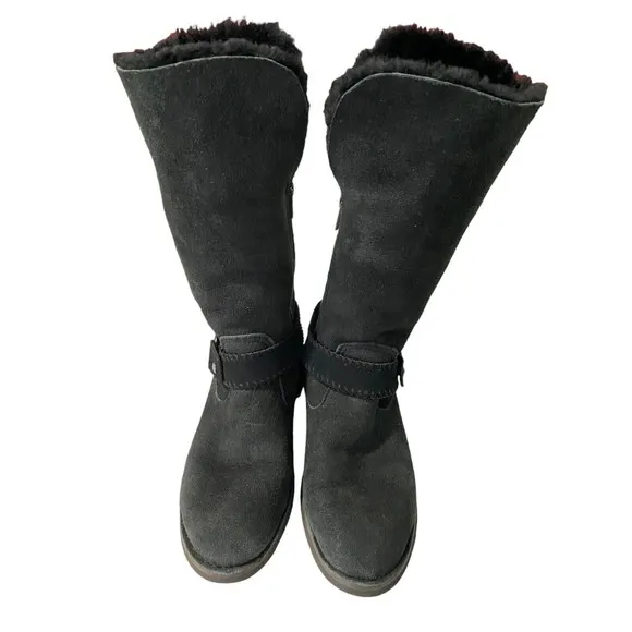 Ugg Australia Women's Boots Braiden Zip Up Black 1012361 Size 7 M