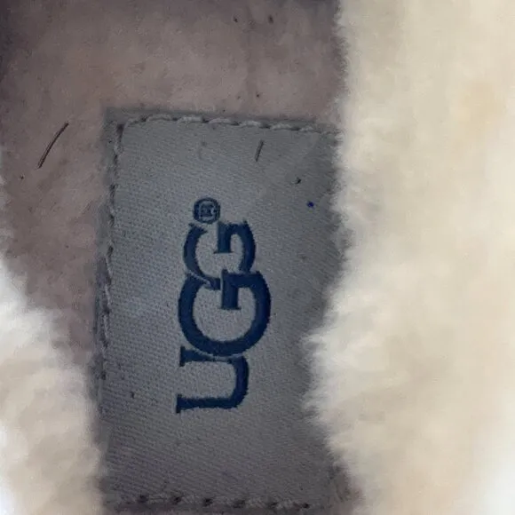 UGG Australia Womens Size 6.5 Waterproof Boots Gray Suede Wedge Platform WP 2&quot;