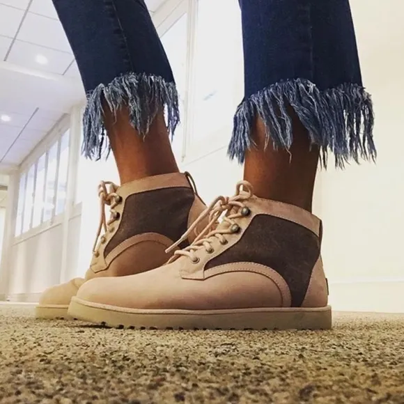 UGG Bethany Canvas Quartz Shoes Pink High Top Size 9