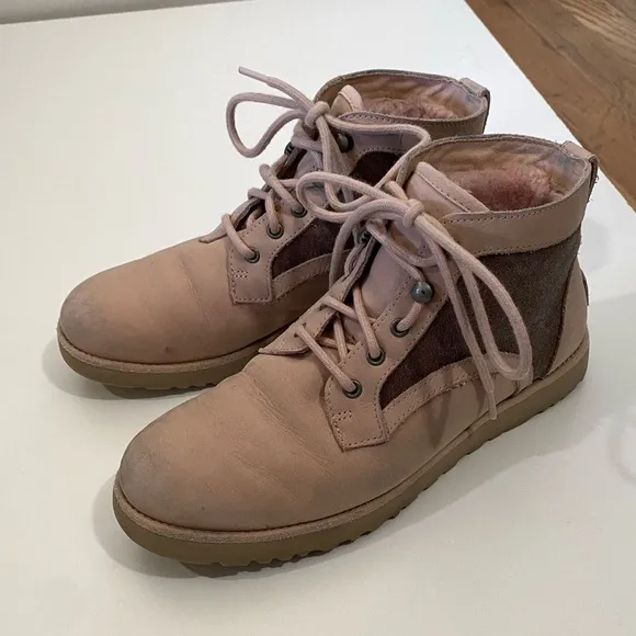 UGG Bethany Canvas Quartz Shoes Pink High Top Size 9
