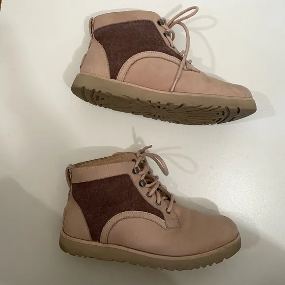 UGG Bethany Canvas Quartz Shoes Pink High Top Size 9
