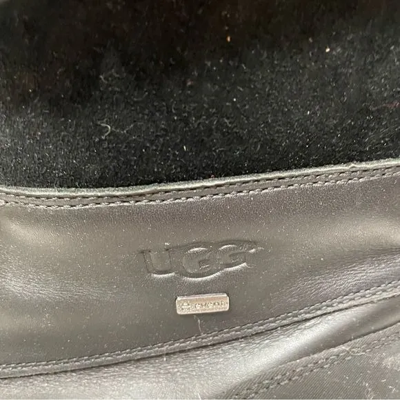 Ugg Black Fur Lined Insulated Winter Boots