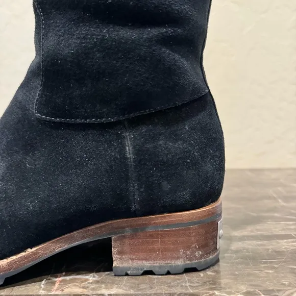 UGG Broome Suede Leather and ShearlingCampus Style Knee High Boots