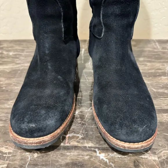 UGG Broome Suede Leather and ShearlingCampus Style Knee High Boots