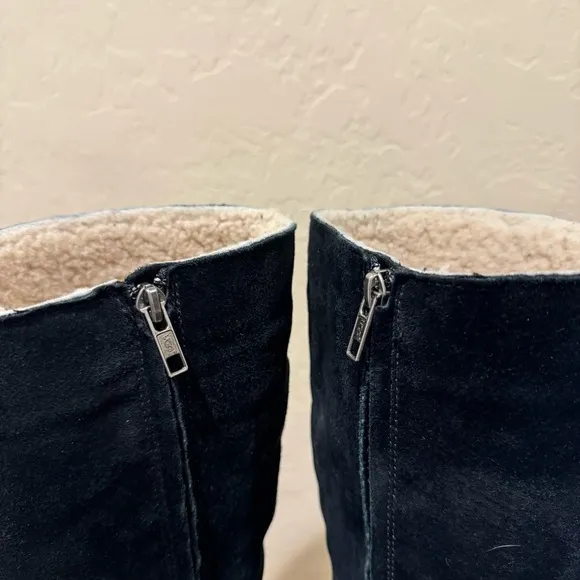 UGG Broome Suede Leather and ShearlingCampus Style Knee High Boots