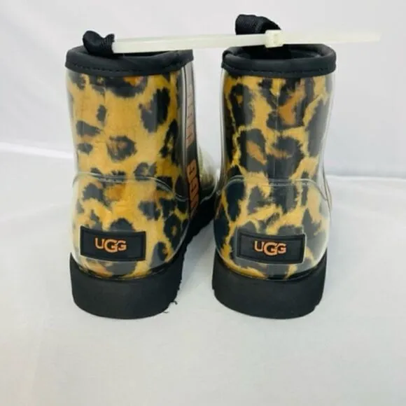 UGG CLASSIC CLEAR MINI PANTHER BUTTERSCOT WATERPROOF ANKLE WOMEN'S BOOTS SIZE 6